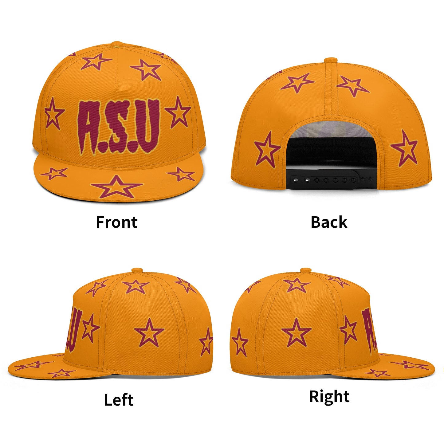 Sun Devil S.O.S Stars Edition Orange Snapbacks