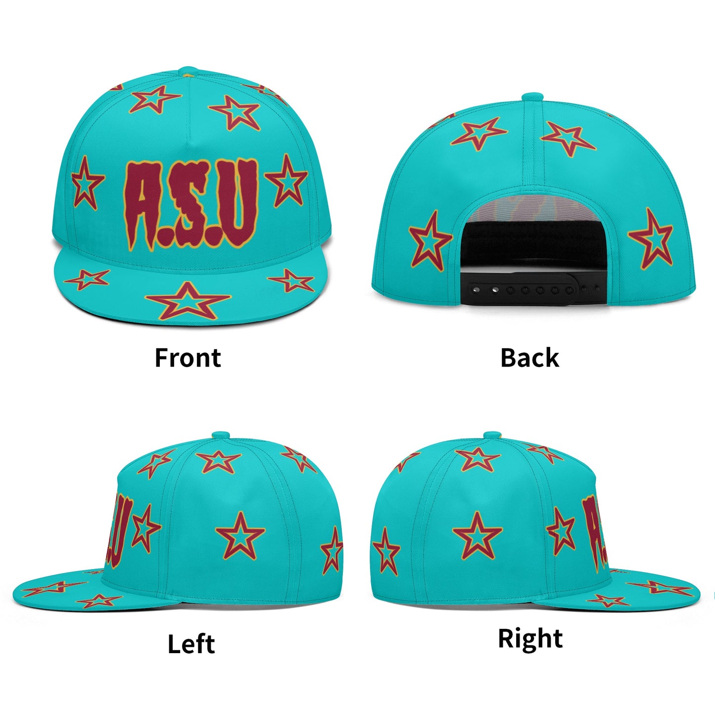 Sun Devil S.O.S Stars Edition Turquoise Snapbacks