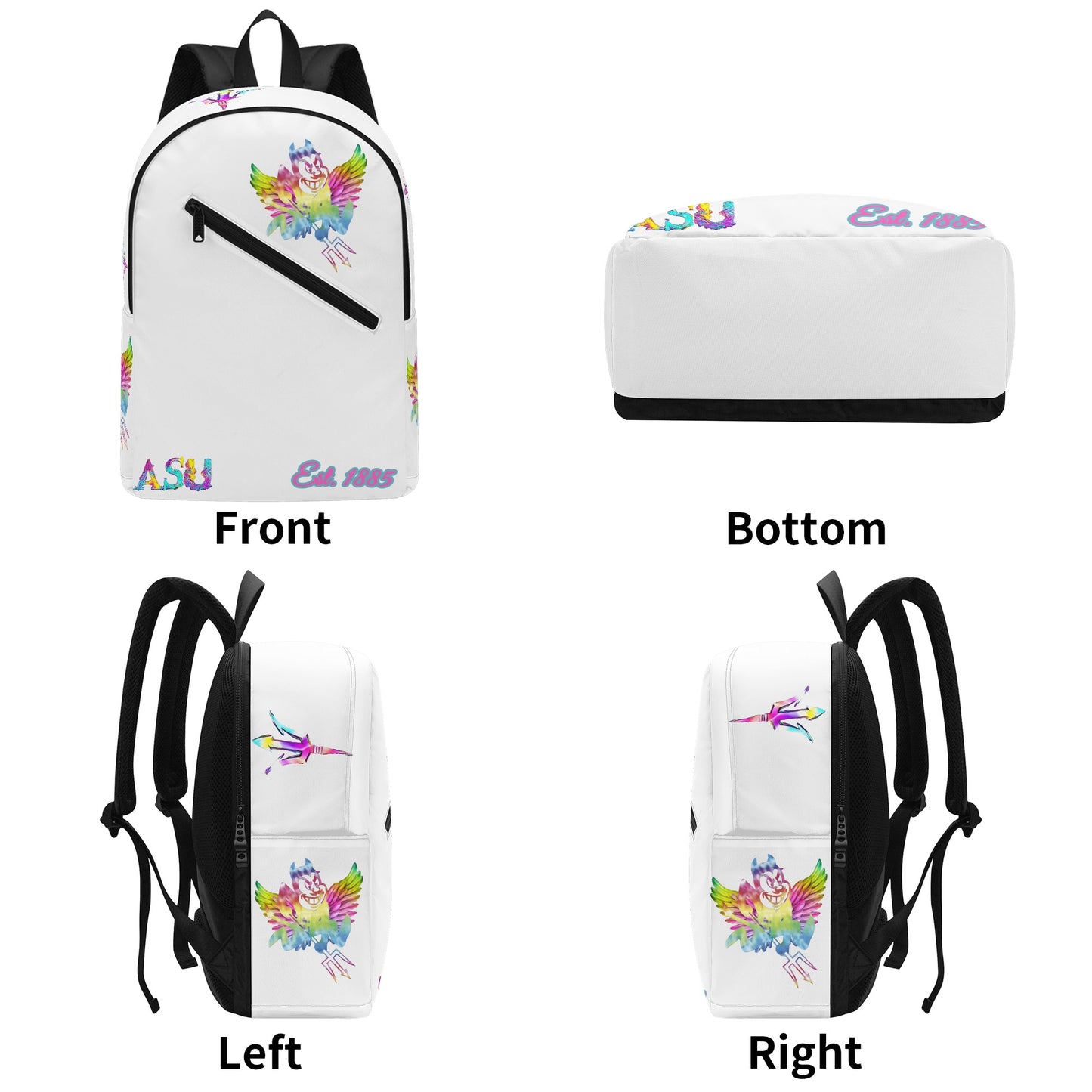 Sun Devil S.O.S Tie-Die Edition White Laptop Backpack