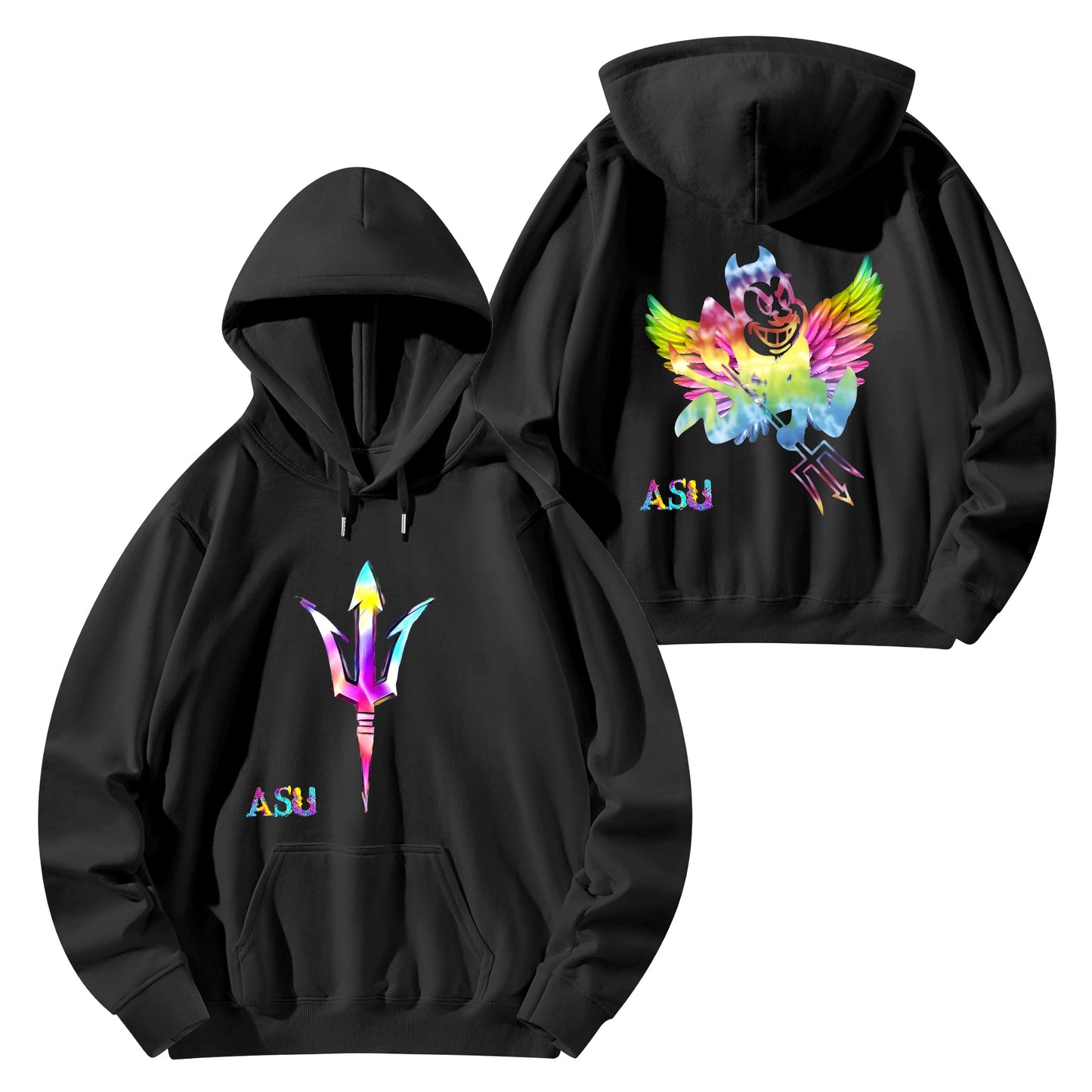 Sun Devil S.O.S Tie Die Edition Adult Cotton Hoodie