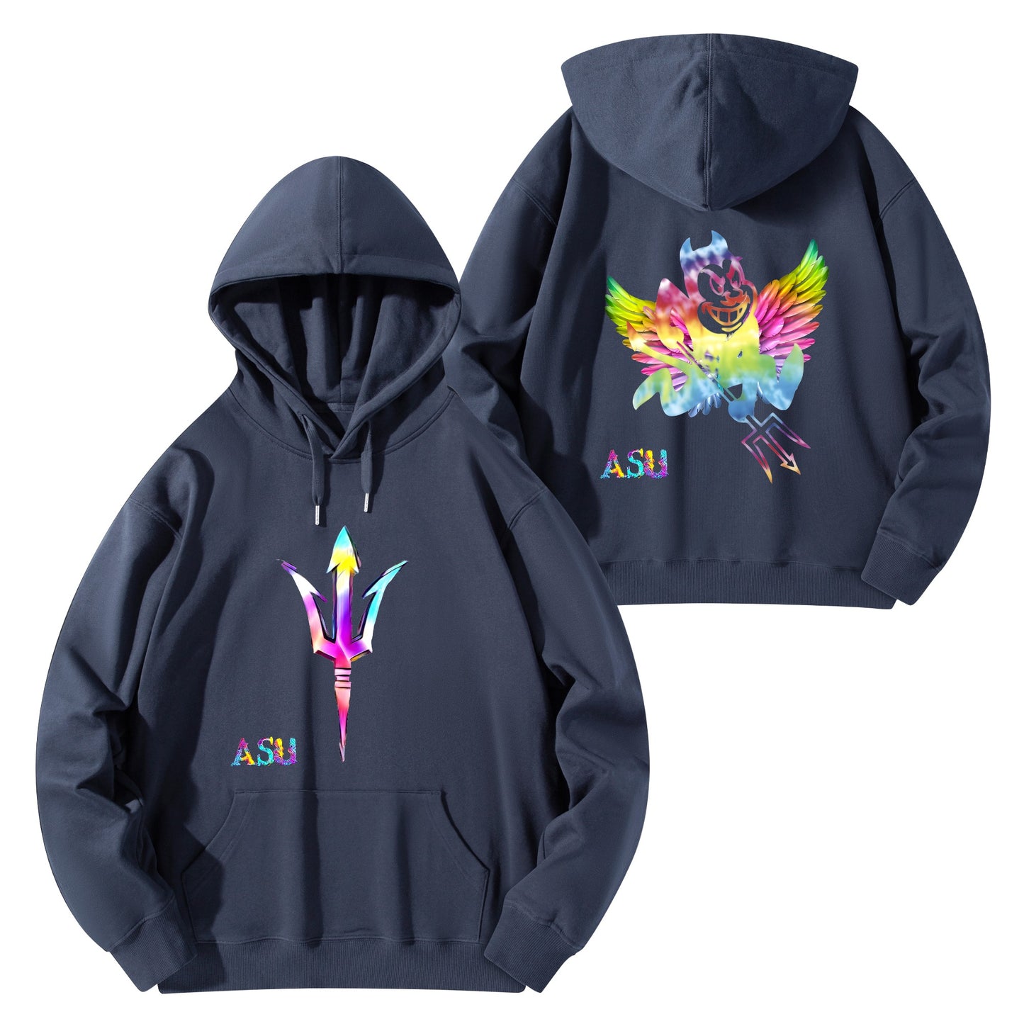 Sun Devil S.O.S Tie Die Edition Adult Cotton Hoodie