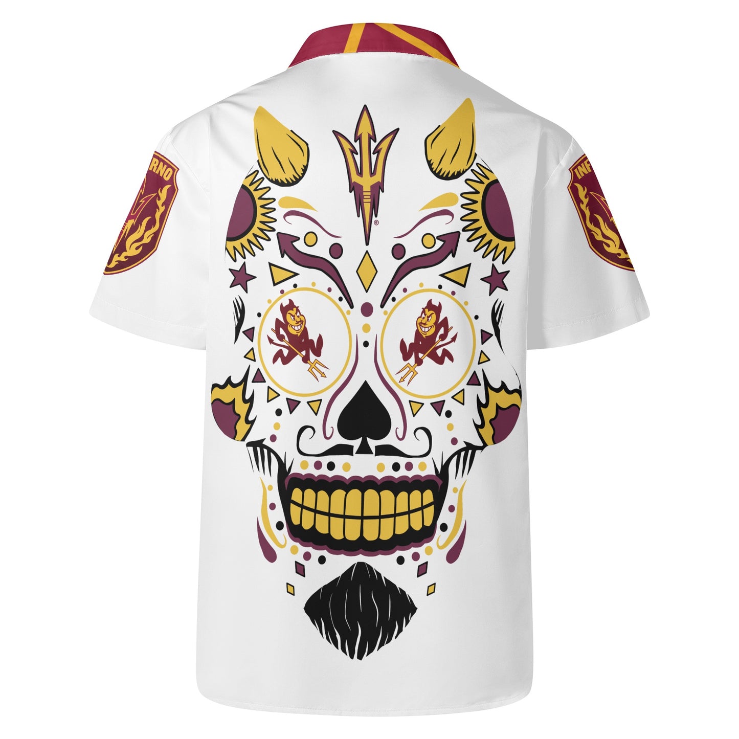 Sun Devil S.O.S Edition Mens White Hawaiian Shirt