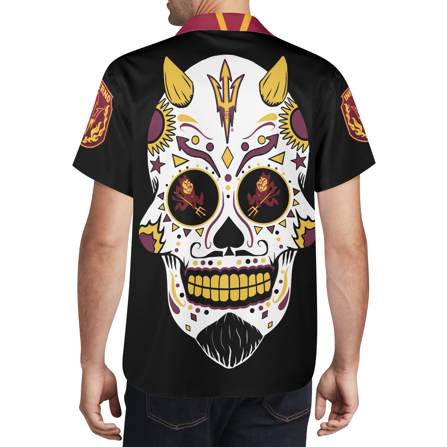 Sun Devil S.O.S Edition Mens Black Hawaiian Shirt