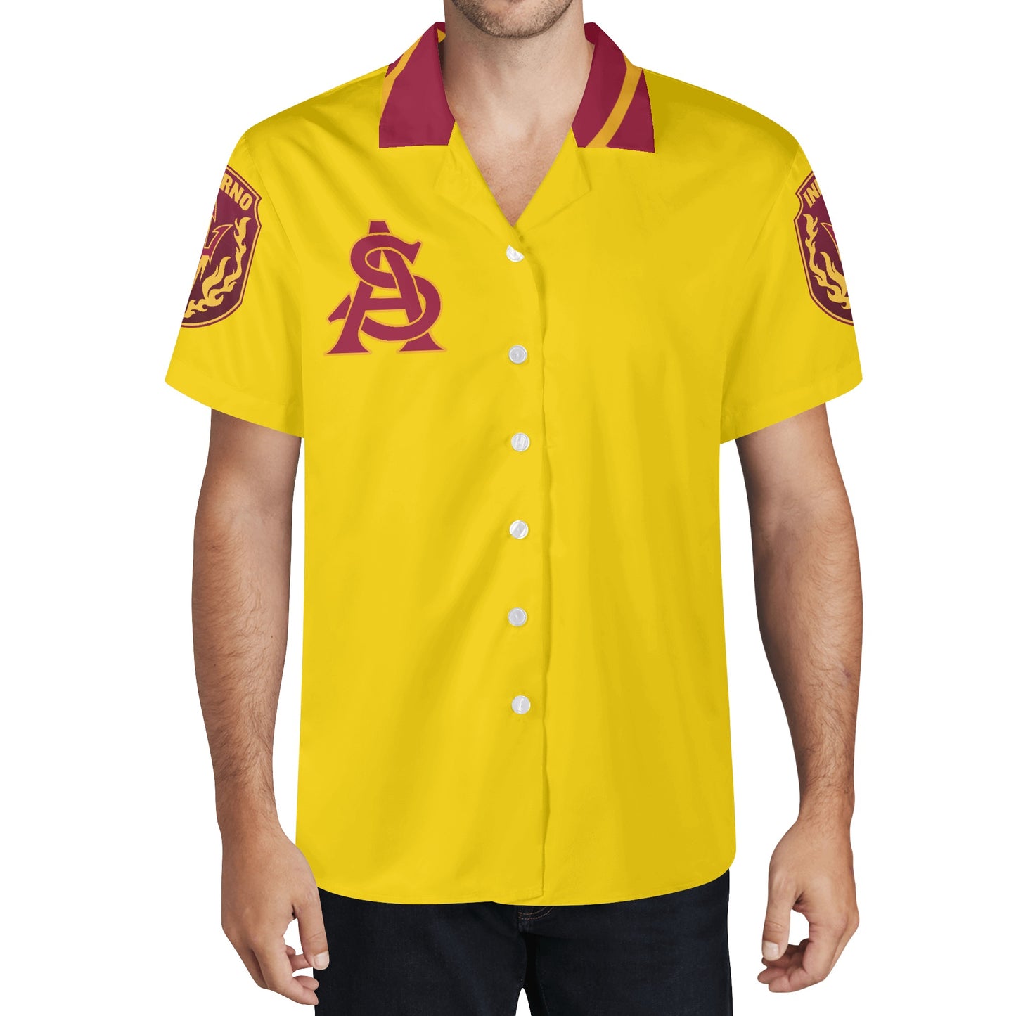 Sun Devil S.O.S Edition Mens Gold Hawaiian Shirt