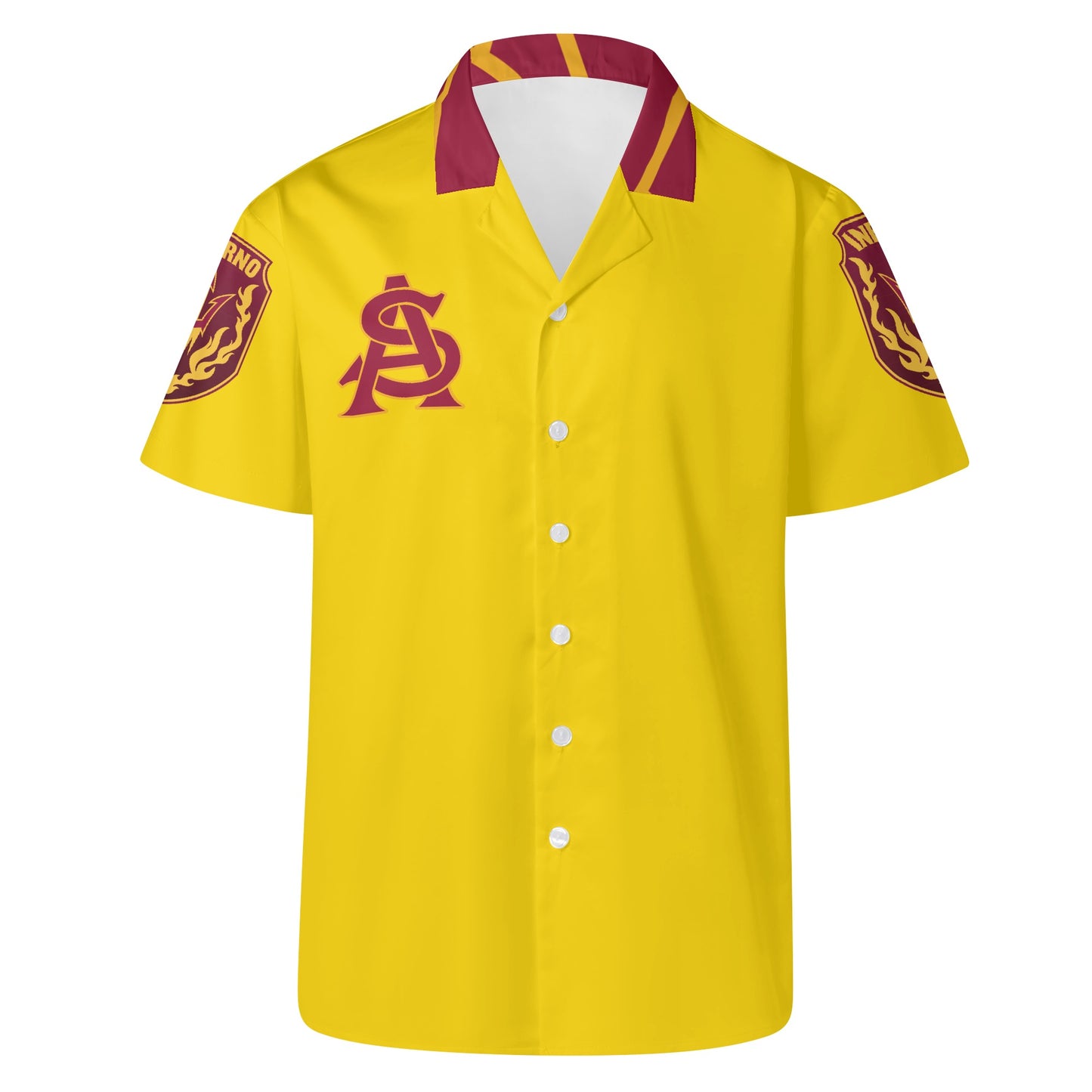 Sun Devil S.O.S Edition Mens Gold Hawaiian Shirt