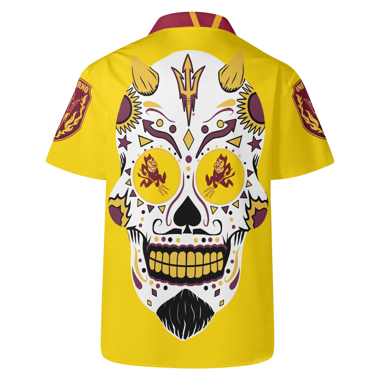 Sun Devil S.O.S Edition Mens Gold Hawaiian Shirt