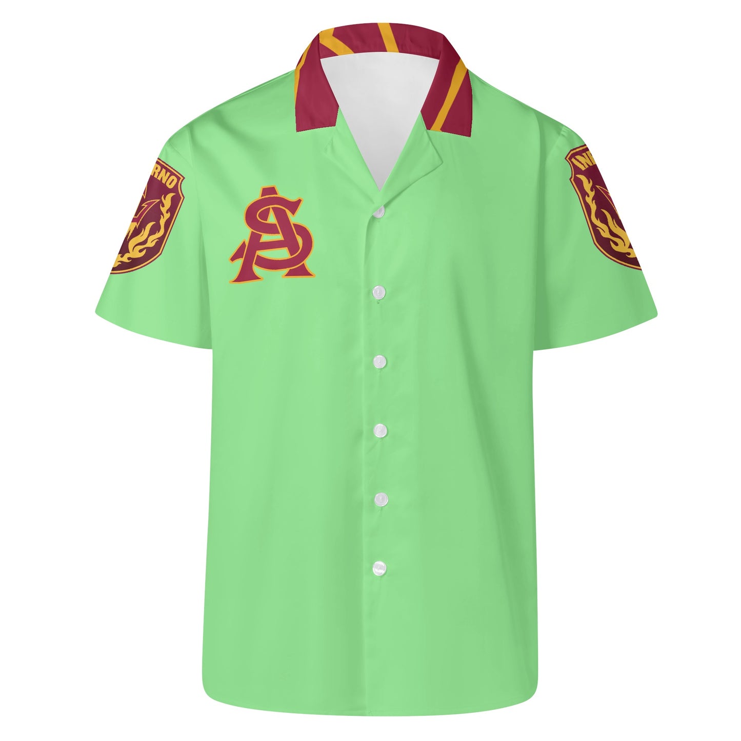 Sun Devil S.O.S Edition Mens Mint Green Hawaiian Shirt