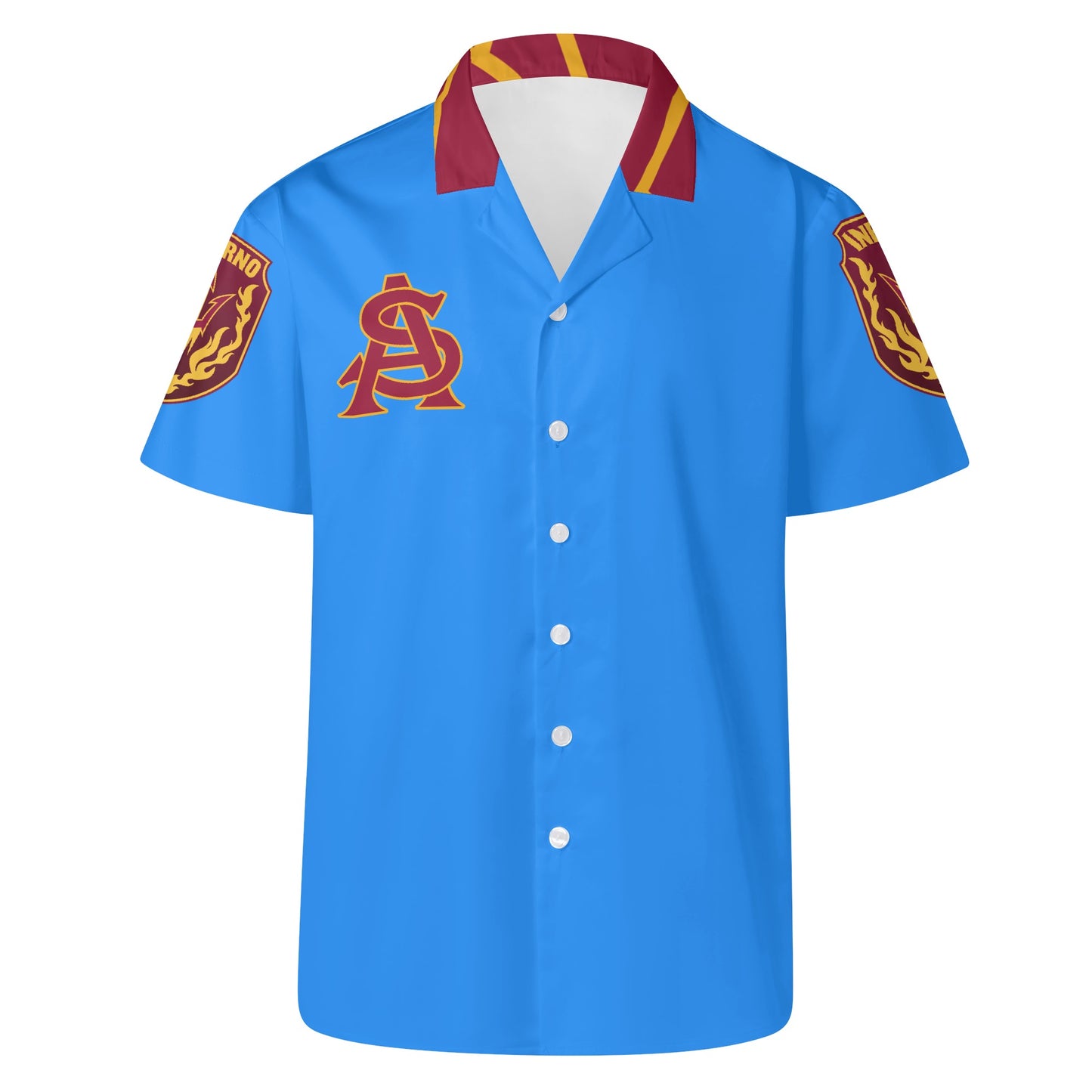 Sun Devil S.O.S Edition Mens Blue Hawaiian Shirt