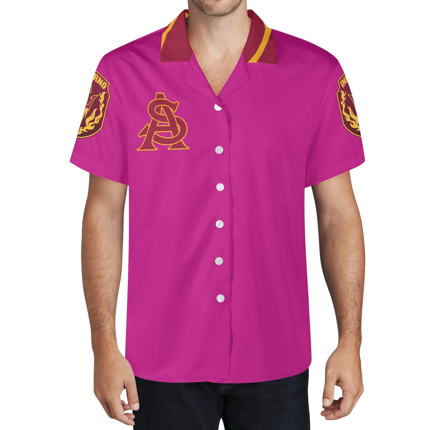 Sun Devil S.O.S Edition Mens Purple Hawaiian Shirt