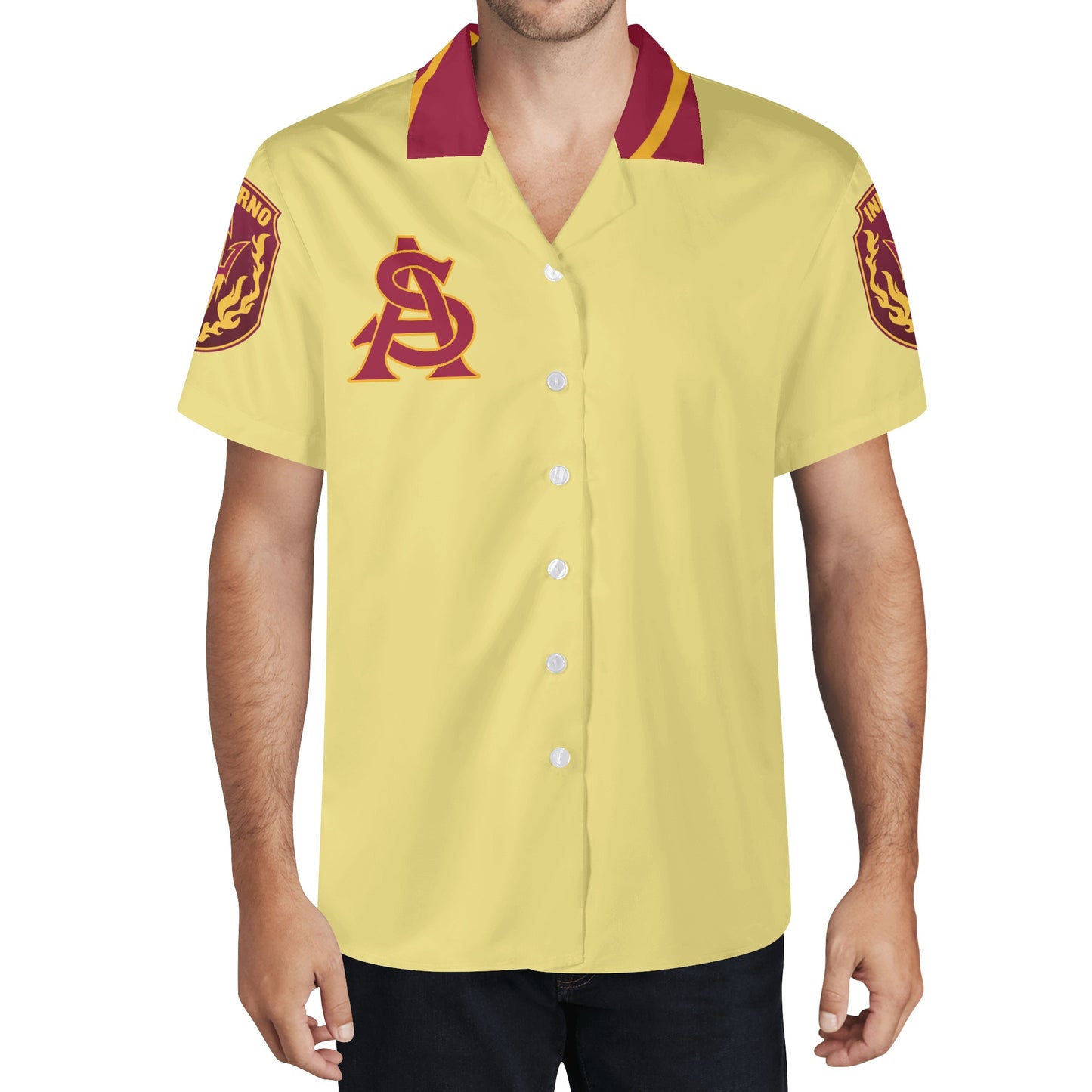 Sun Devil S.O.S Edition Mens Tan Hawaiian Shirt