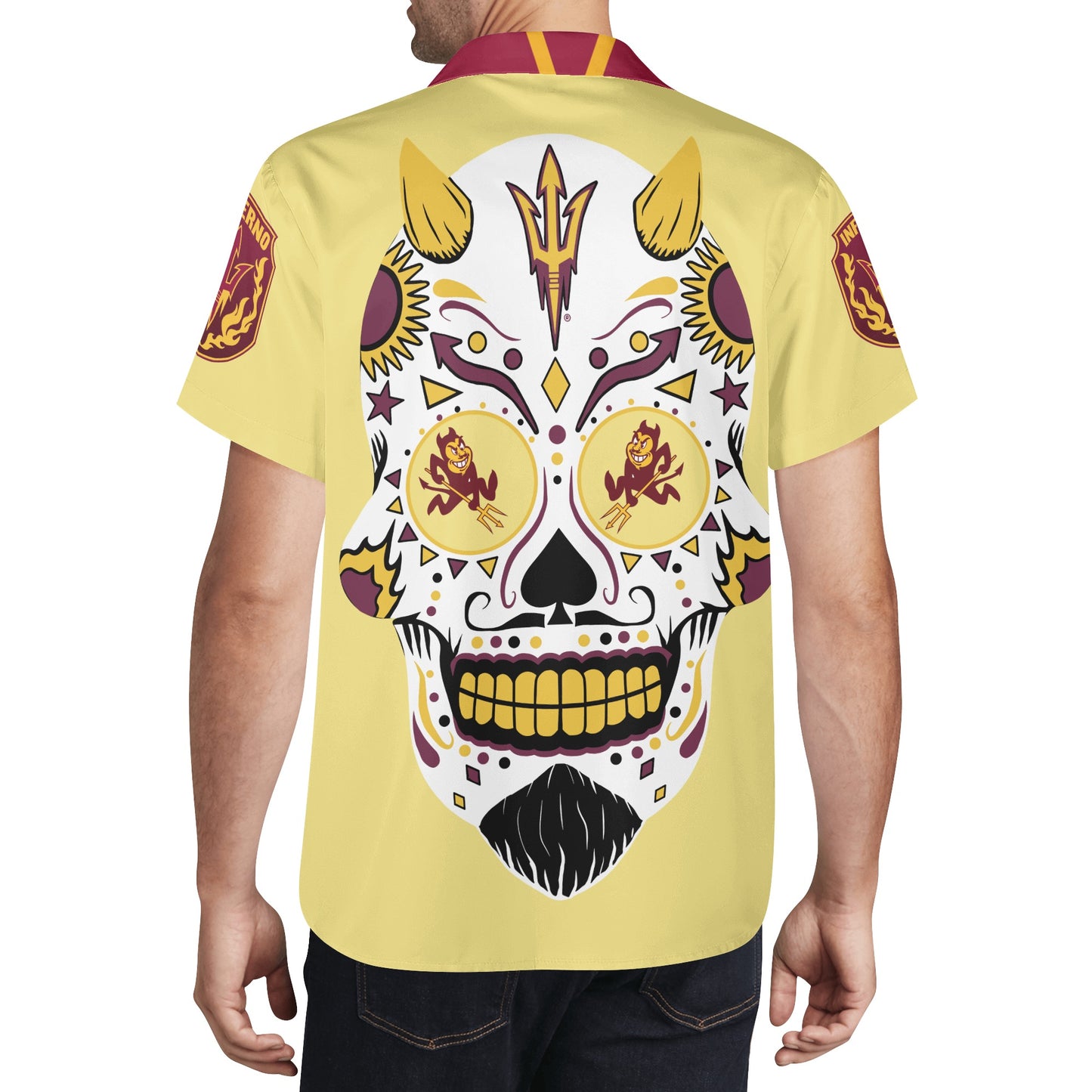 Sun Devil S.O.S Edition Mens Tan Hawaiian Shirt