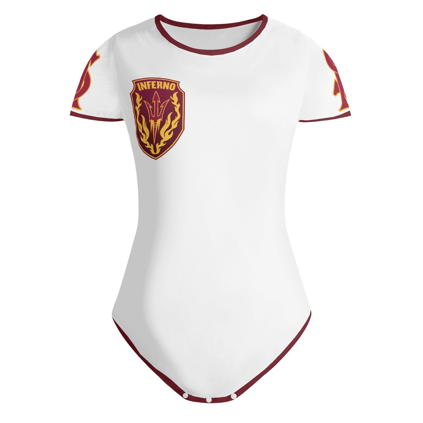 Sun Devil S.O.S White Edition Womens Soft Short Sleeve Bodysuit