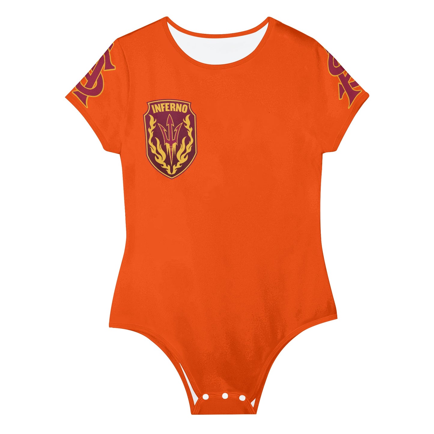 Sun Devil S.O.S Dark Orange Edition Womens Soft Short Sleeve Bodysuit