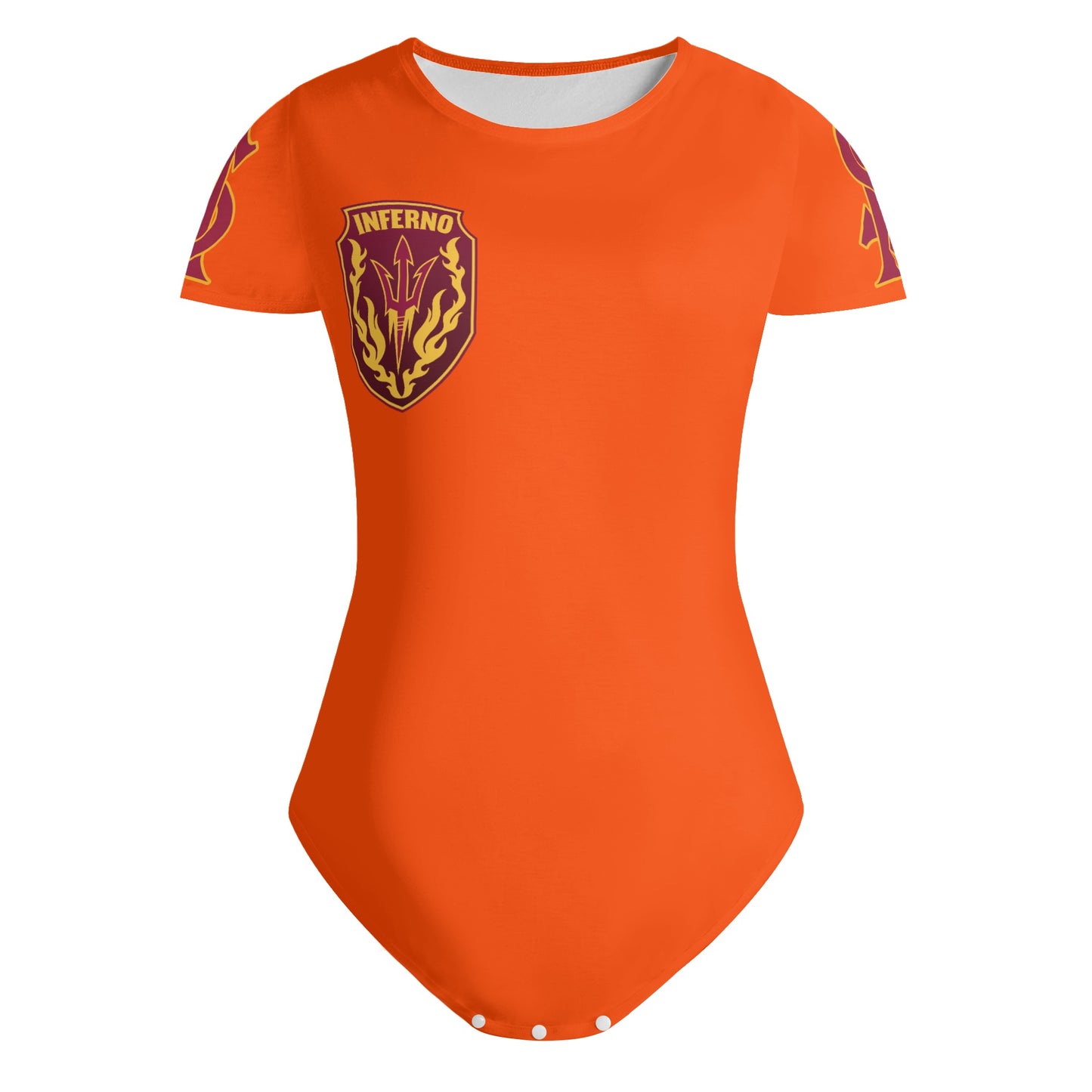 Sun Devil S.O.S Dark Orange Edition Womens Soft Short Sleeve Bodysuit