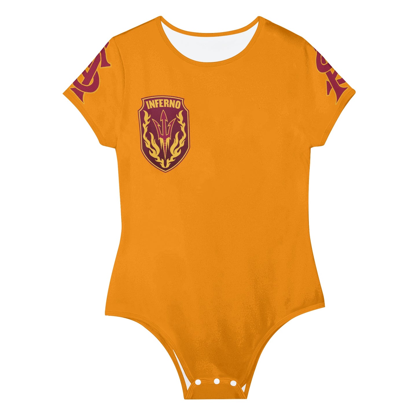 Sun Devil S.O.S Orange Edition Womens Soft Short Sleeve Bodysuit