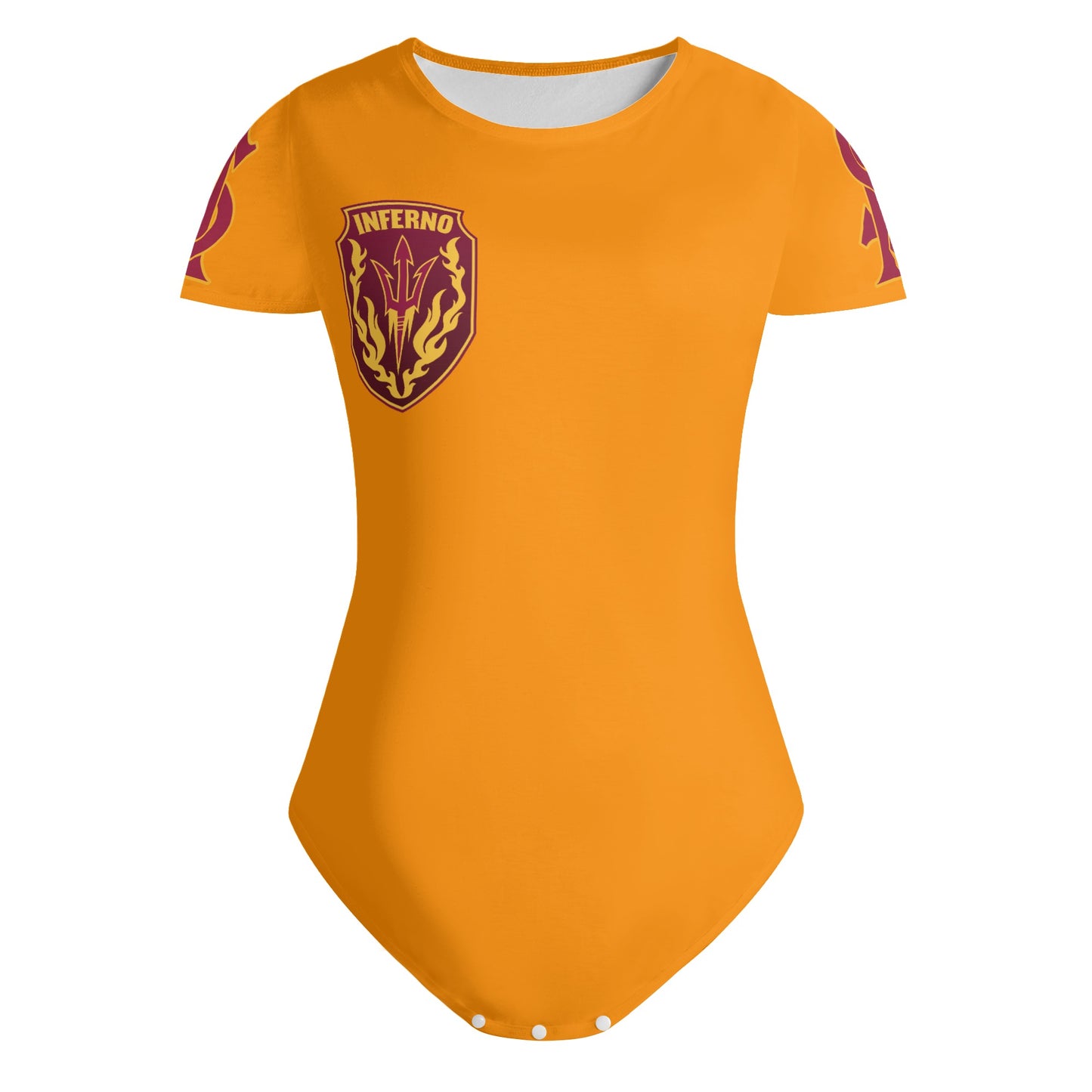 Sun Devil S.O.S Orange Edition Womens Soft Short Sleeve Bodysuit