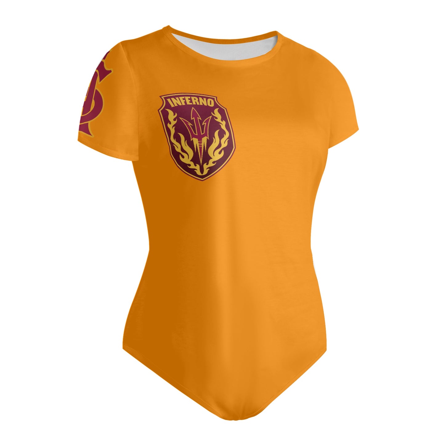 Sun Devil S.O.S Orange Edition Womens Soft Short Sleeve Bodysuit