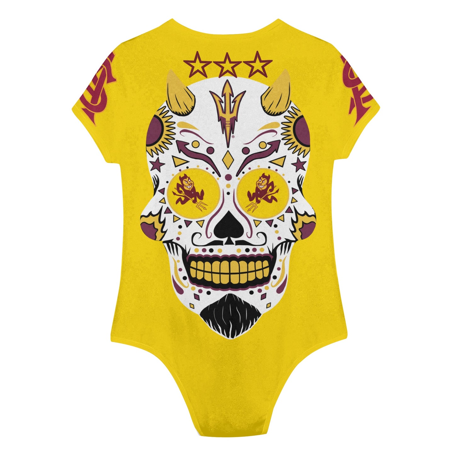 Sun Devil S.O.S Gold Edition Womens Soft Short Sleeve Bodysuit