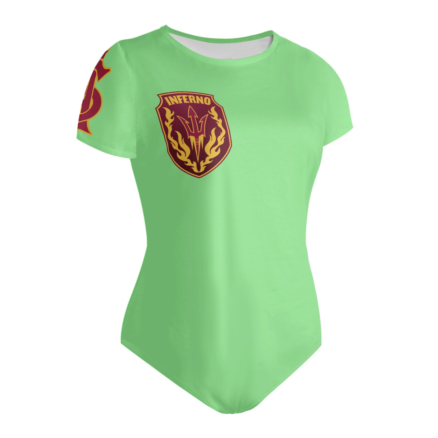 Sun Devil S.O.S Mint Green  Edition Womens Soft Short Sleeve Bodysuit