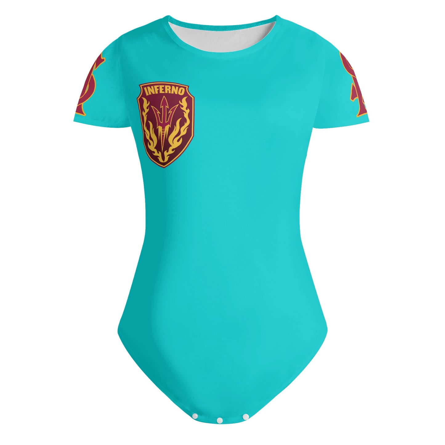 Sun Devil S.O.S Turquoise Edition Womens Soft Short Sleeve Bodysuit