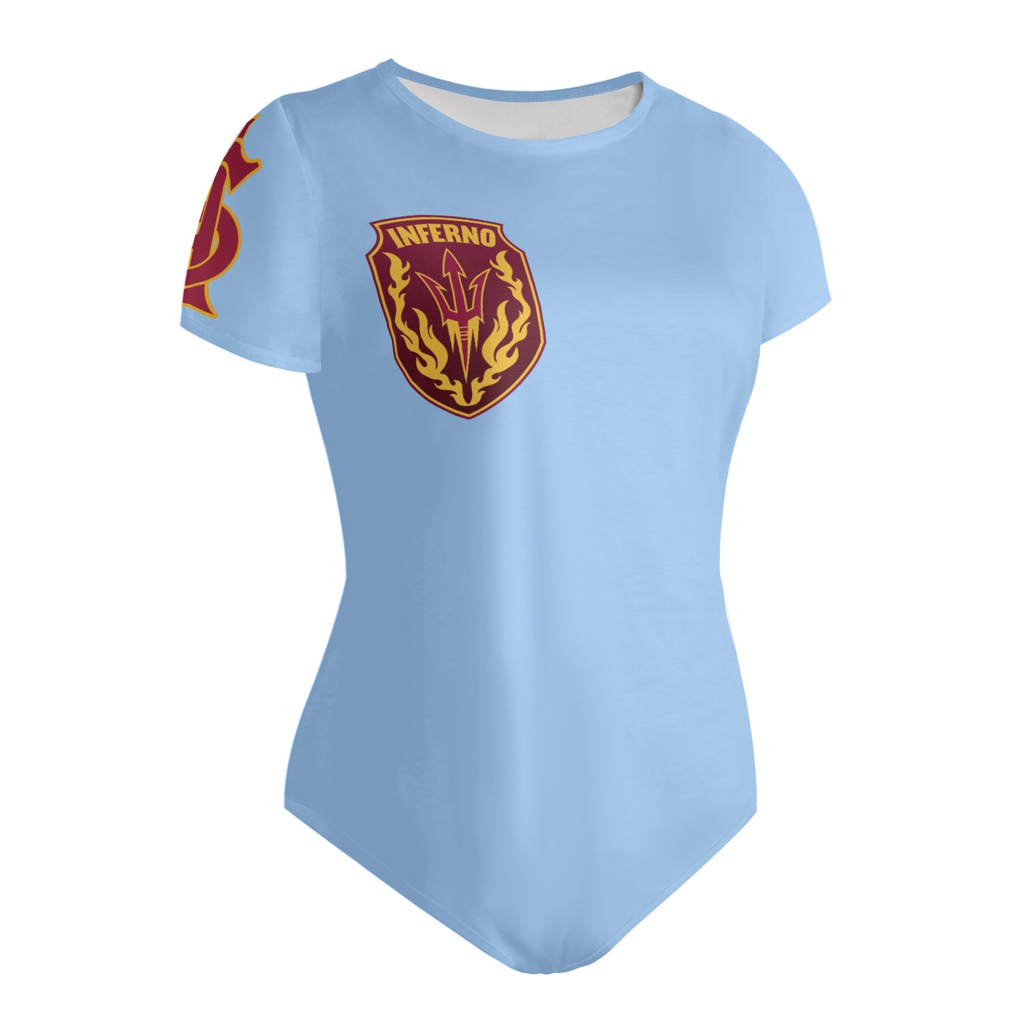 Sun Devil S.O.S Sky Blue Edition Womens Soft Short Sleeve Bodysuit