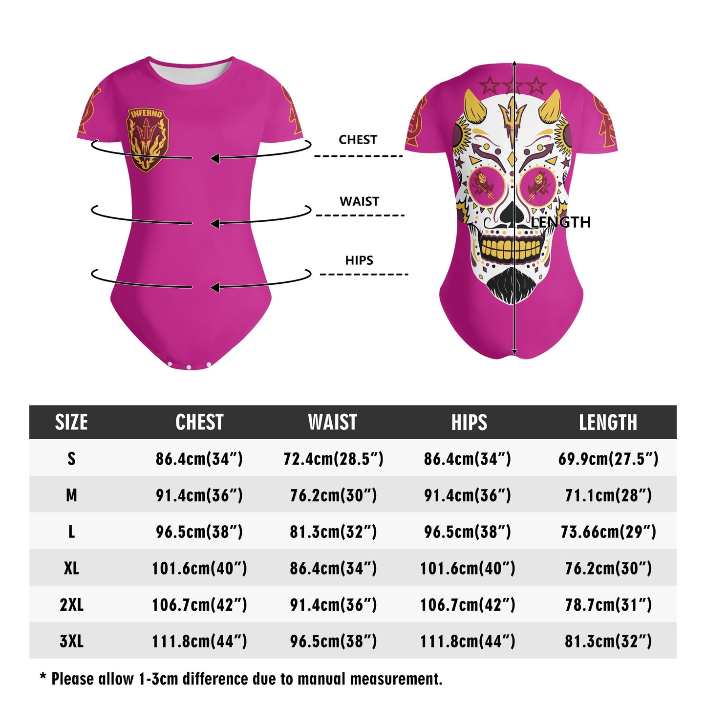 Sun Devil S.O.S Purple Edition Womens Soft Short Sleeve Bodysuit