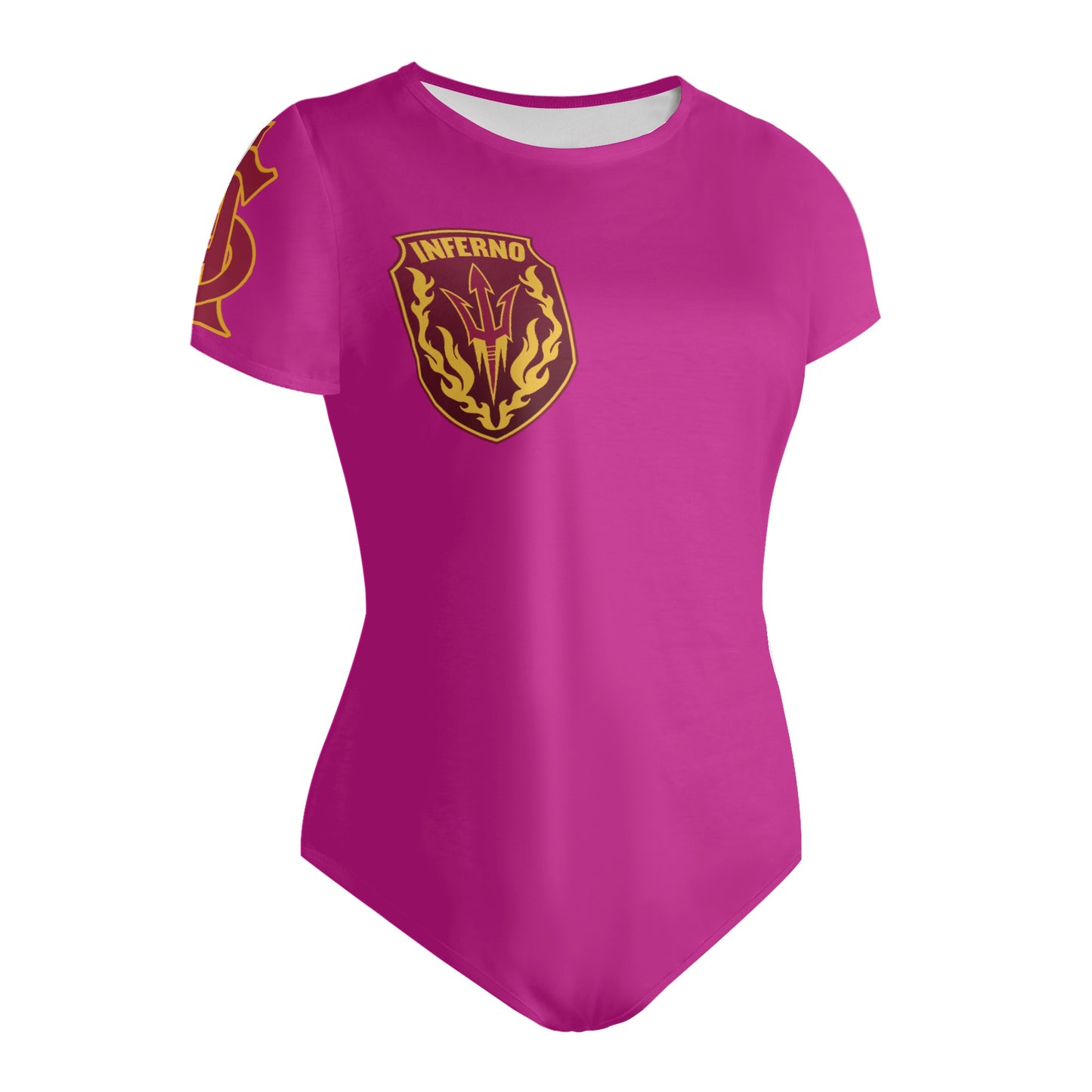 Sun Devil S.O.S Purple Edition Womens Soft Short Sleeve Bodysuit