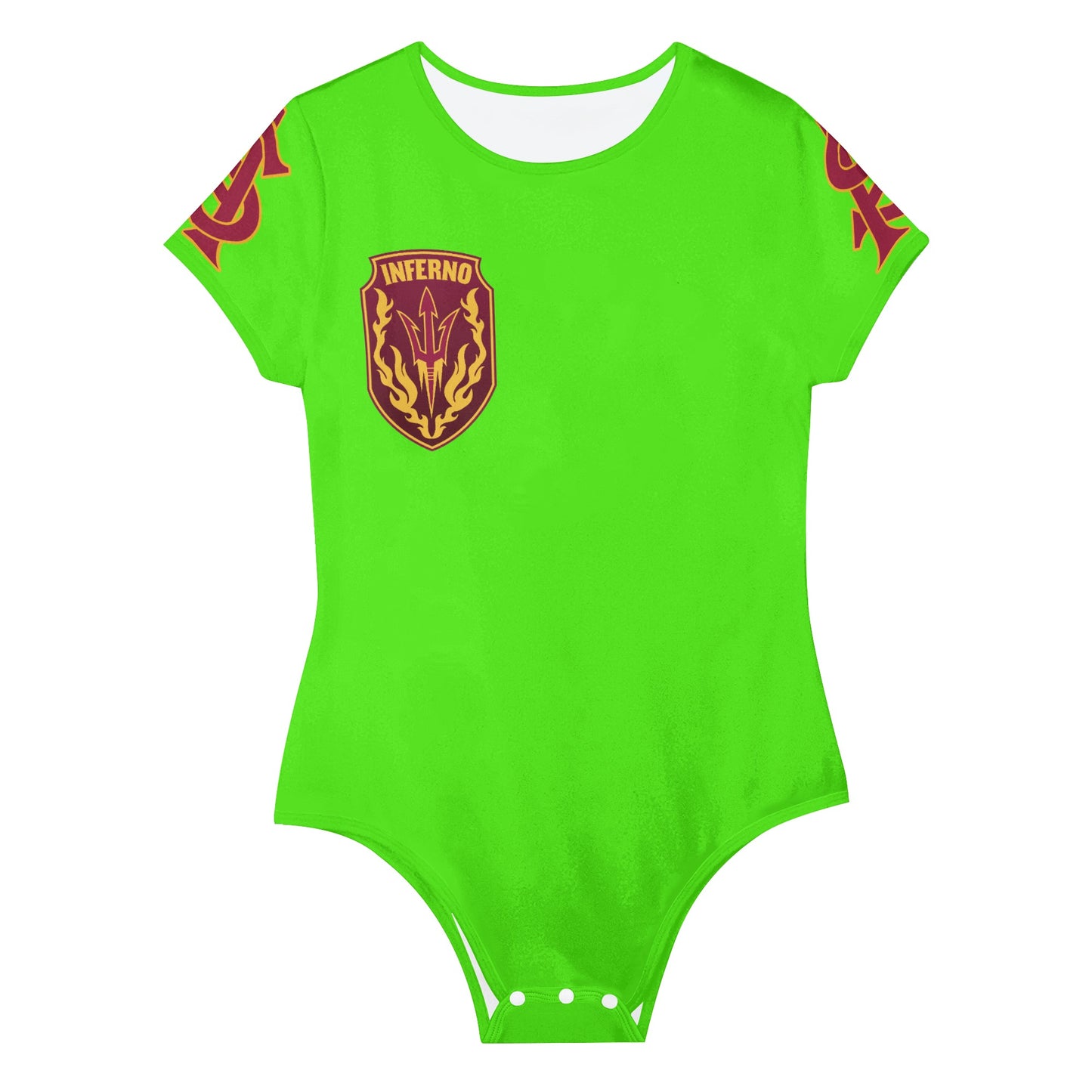 Sun Devil S.O.S Goo Green Edition Womens Soft Short Sleeve Bodysuit