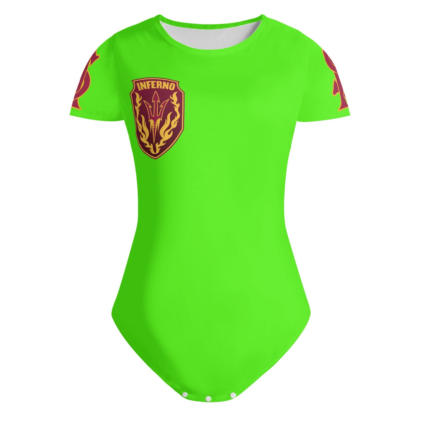 Sun Devil S.O.S Goo Green Edition Womens Soft Short Sleeve Bodysuit