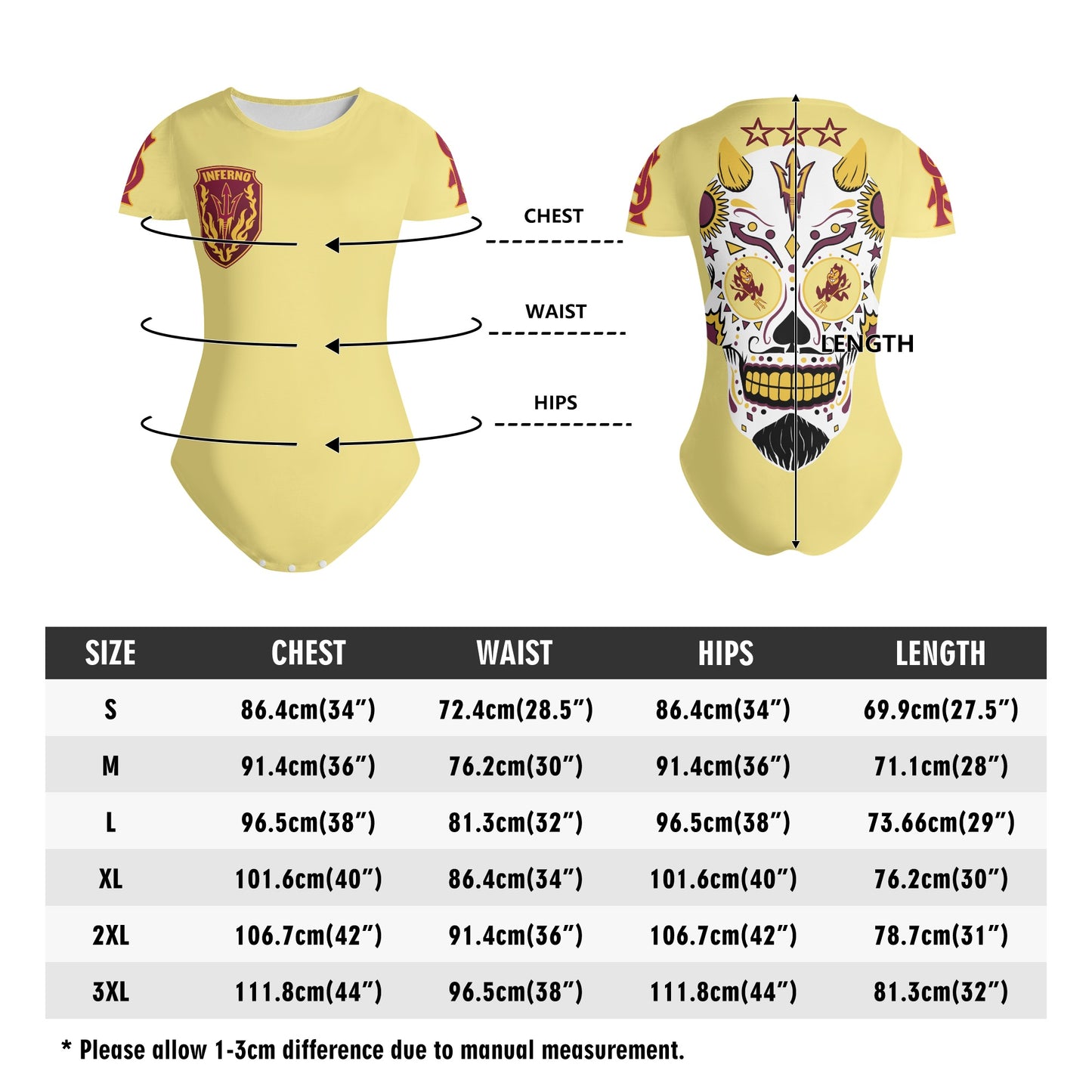 Sun Devil S.O.S Tan Edition Womens Soft Short Sleeve Bodysuit