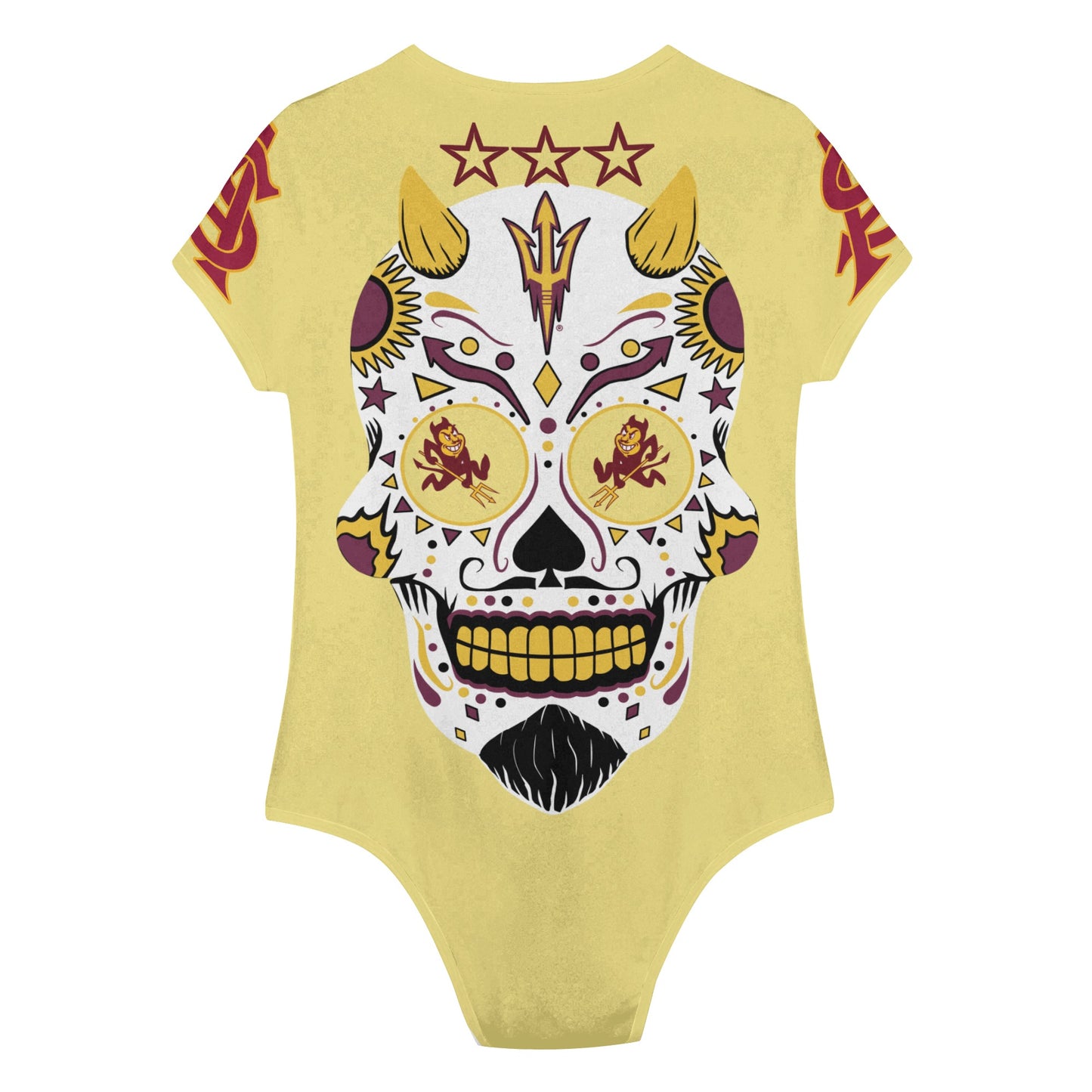 Sun Devil S.O.S Tan Edition Womens Soft Short Sleeve Bodysuit