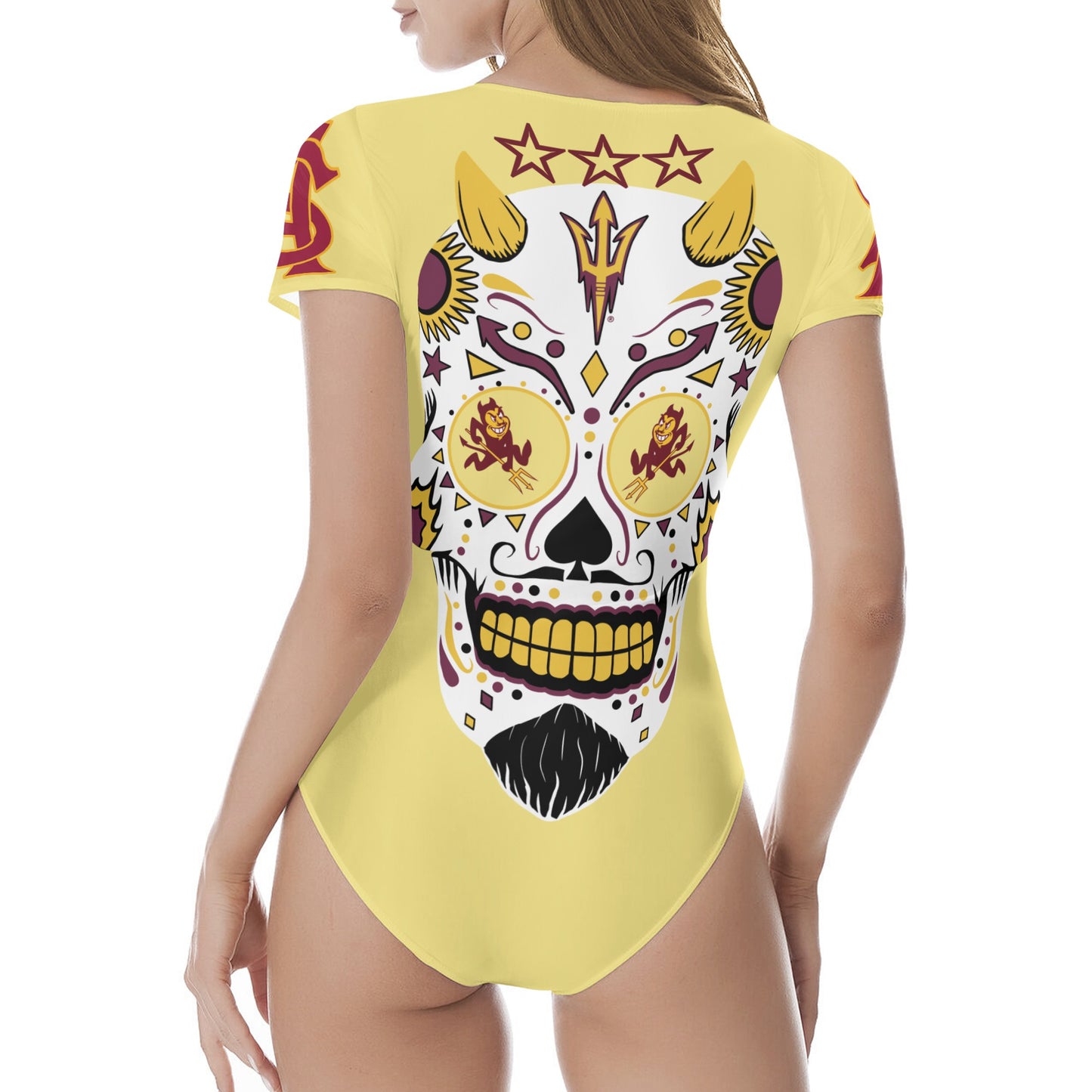 Sun Devil S.O.S Tan Edition Womens Soft Short Sleeve Bodysuit