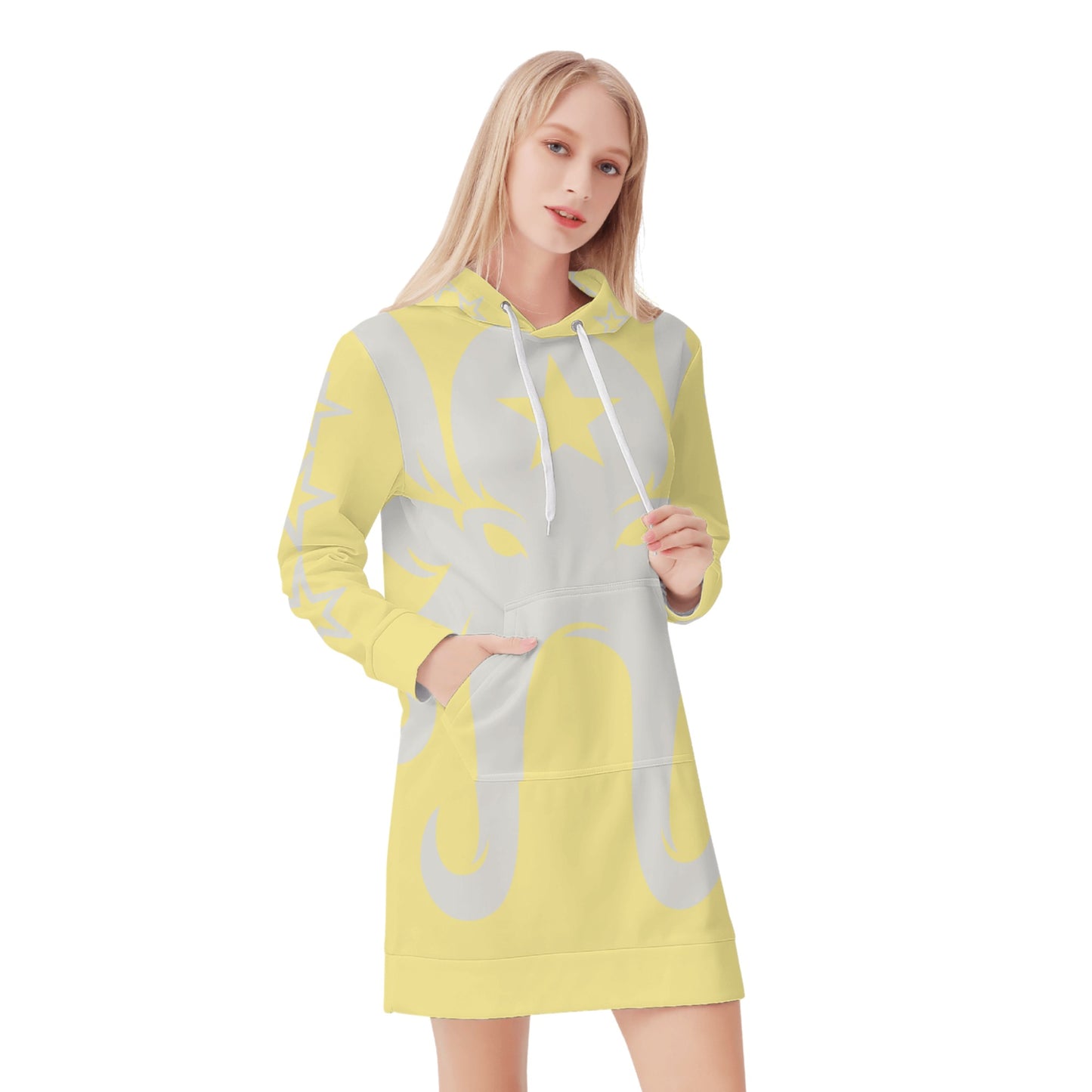 Star Kraken Womens Tan Hoodie Dress