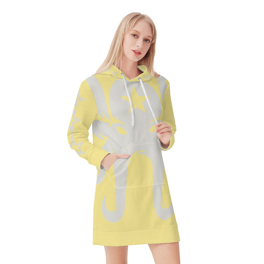 Star Kraken Womens Tan Hoodie Dress