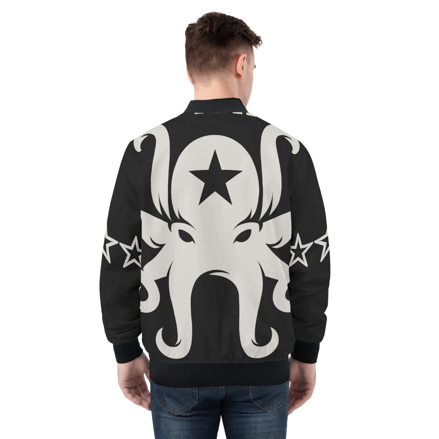 Star Kraken Mens Black Zip Up Jacket