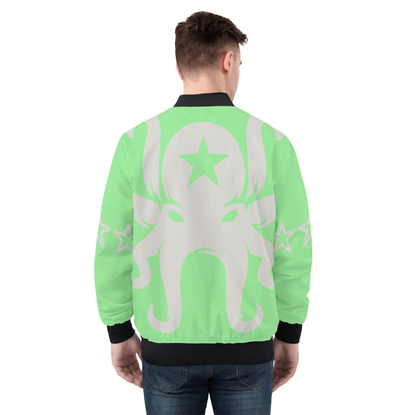 Star Kraken Mens Mint Green Zip Up Jacket