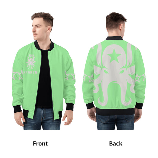 Star Kraken Mens Mint Green Zip Up Jacket