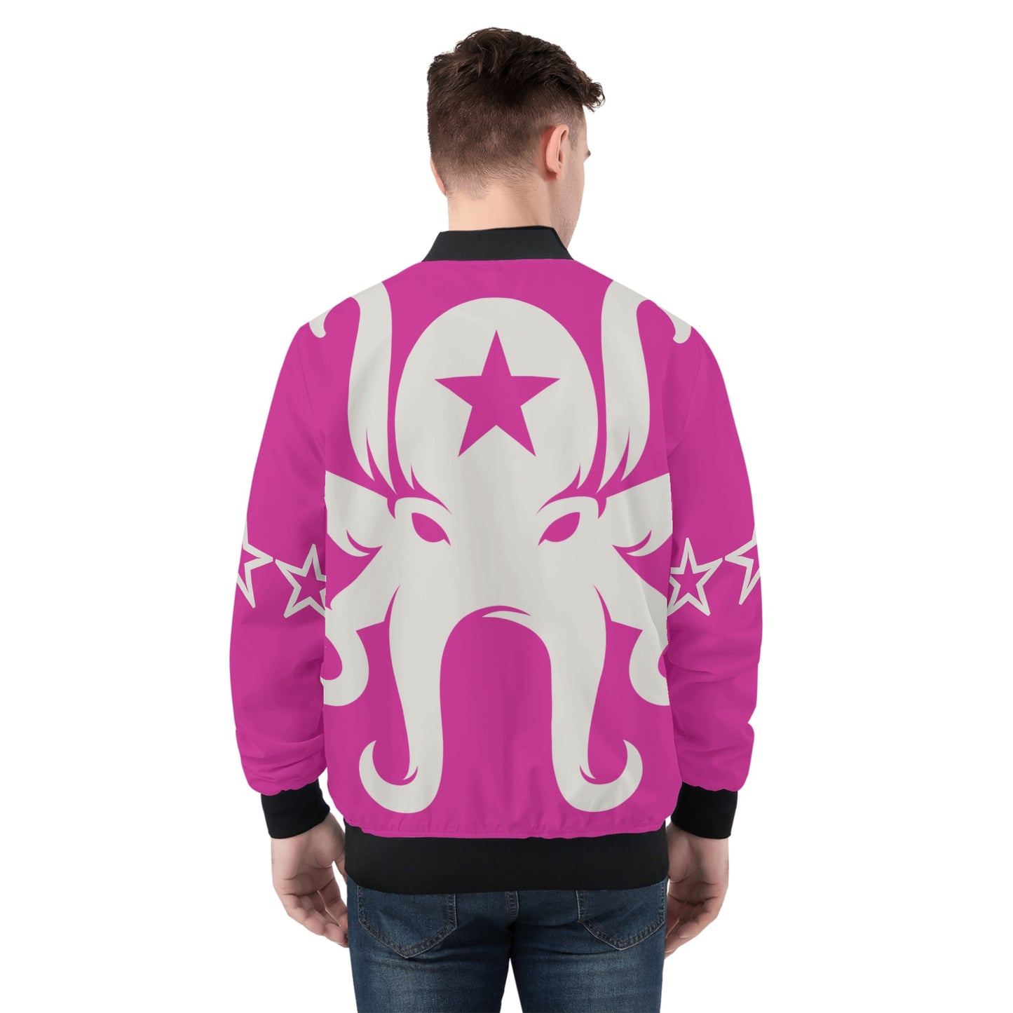 Star Kraken Mens Purple Zip Up Jacket