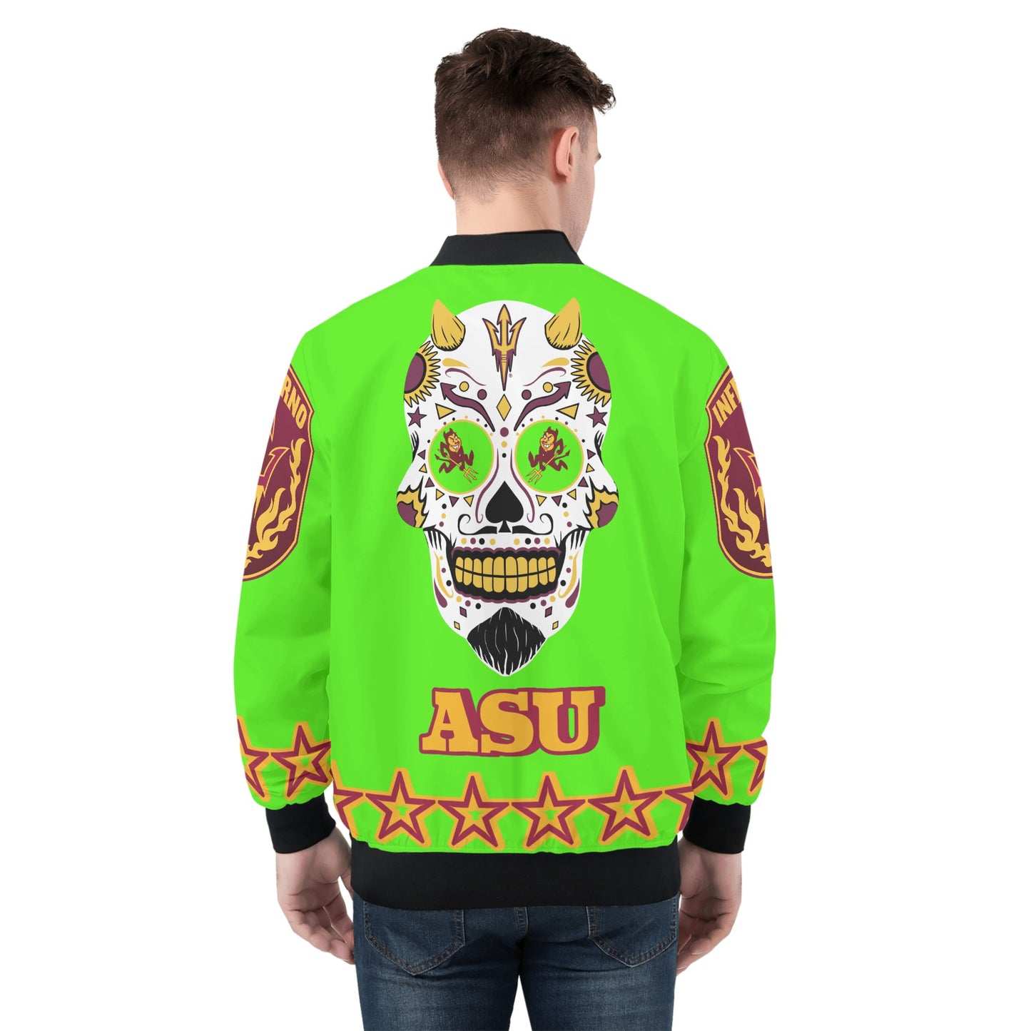 Sun Devil Stars Edition Mens Goo Green Zip Up Jacket