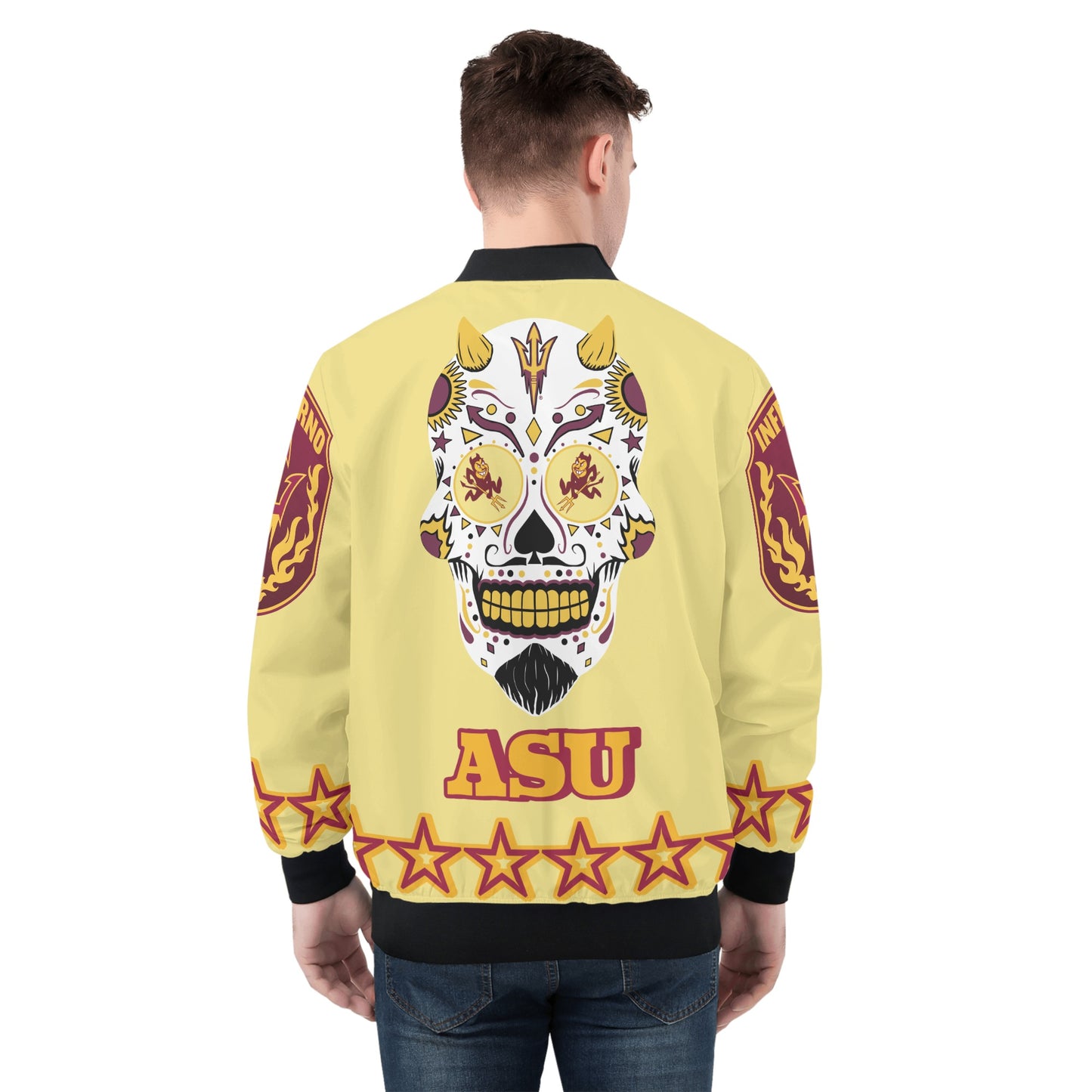 Sun Devil Stars Edition Mens Tan Zip Up Jacket