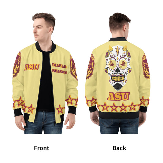 Sun Devil Stars Edition Mens Tan Zip Up Jacket