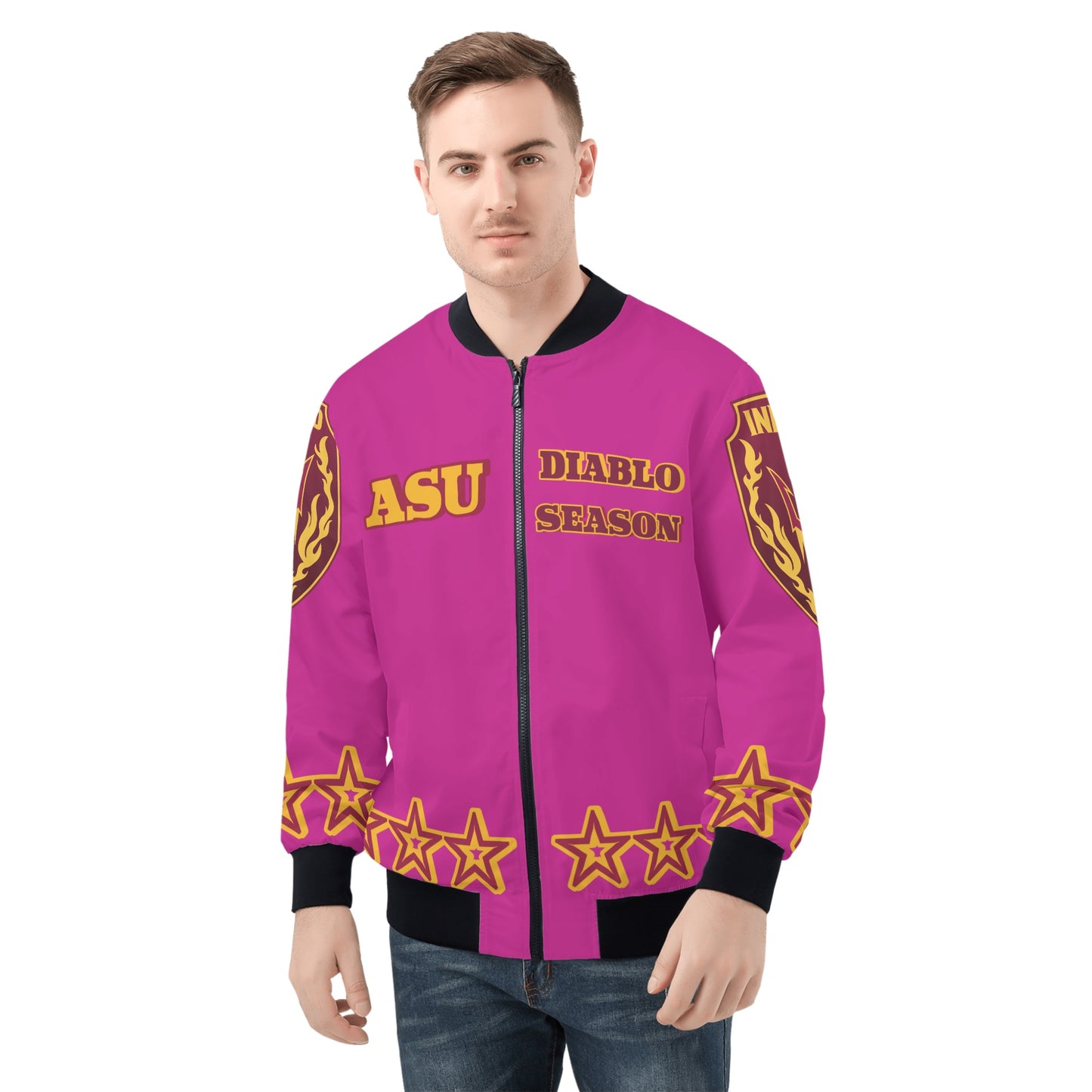 Sun Devil Stars Edition Mens Purple Zip Up Jacket