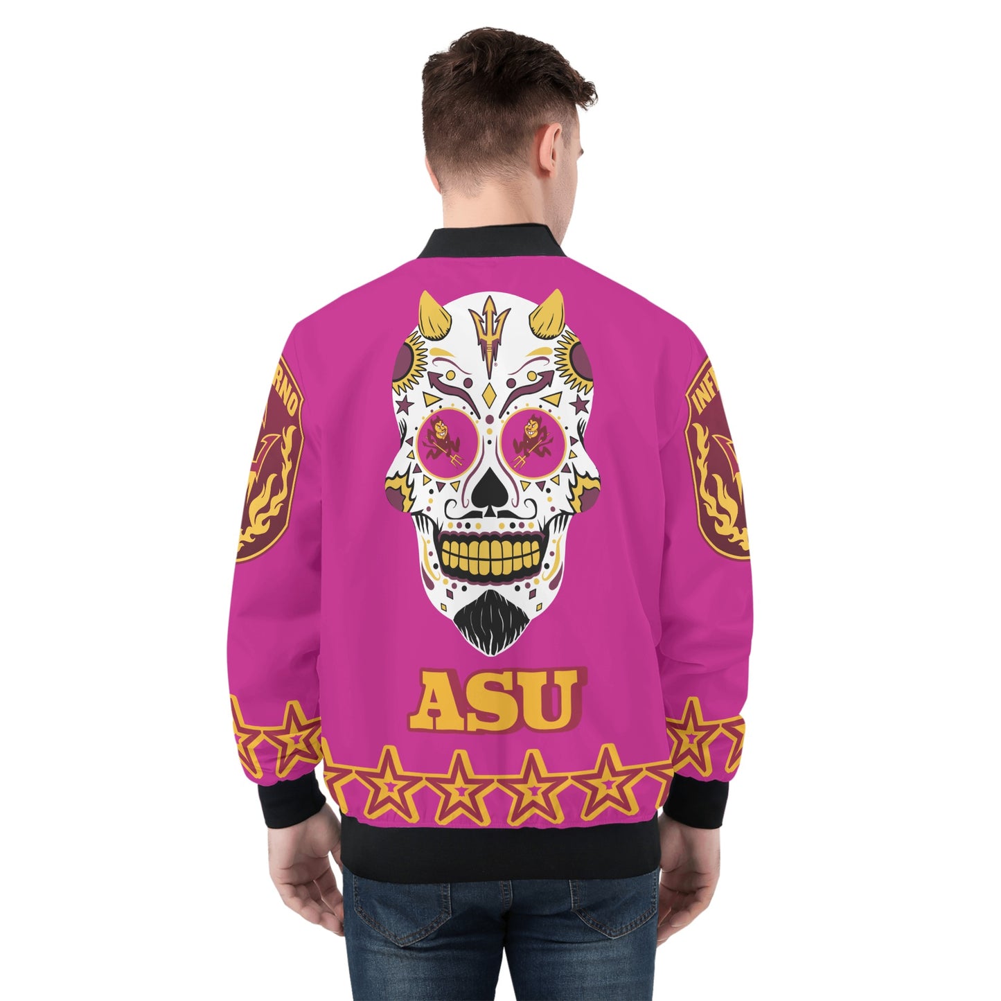 Sun Devil Stars Edition Mens Purple Zip Up Jacket