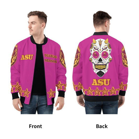 Sun Devil Stars Edition Mens Purple Zip Up Jacket