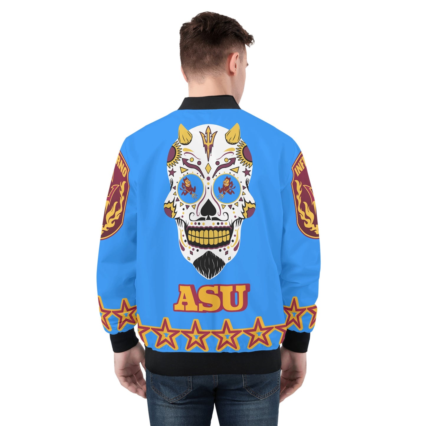 Sun Devil Stars Edition Mens Blue Zip Up Jacket