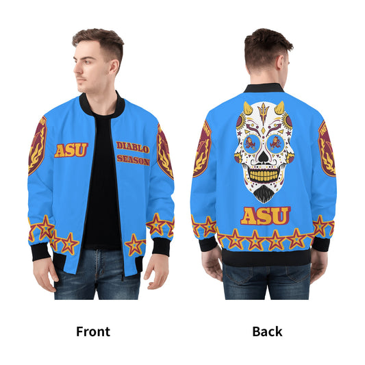 Sun Devil Stars Edition Mens Blue Zip Up Jacket