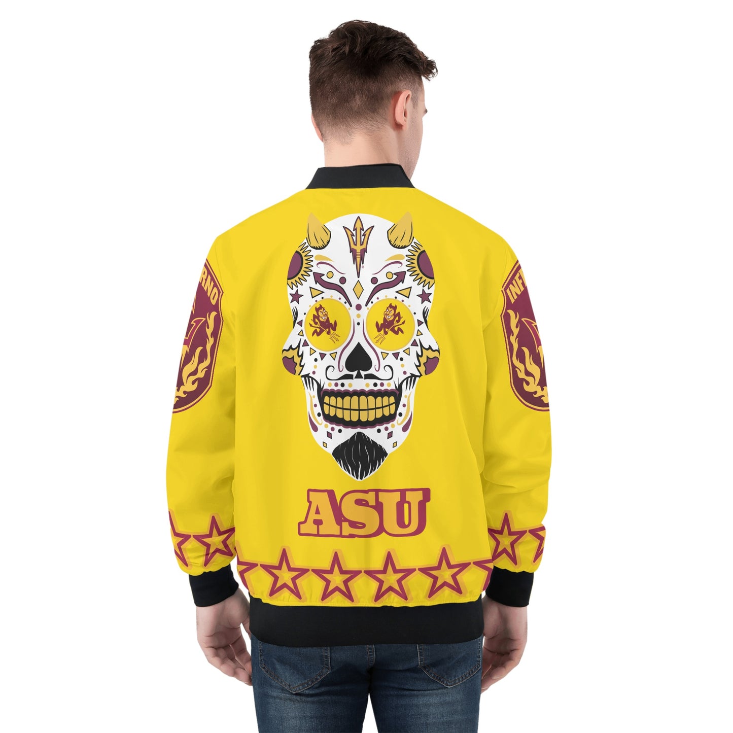 Sun Devil Stars Edition Mens Gold Zip Up Jacket