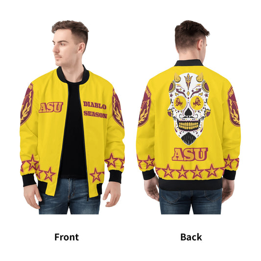 Sun Devil Stars Edition Mens Gold Zip Up Jacket