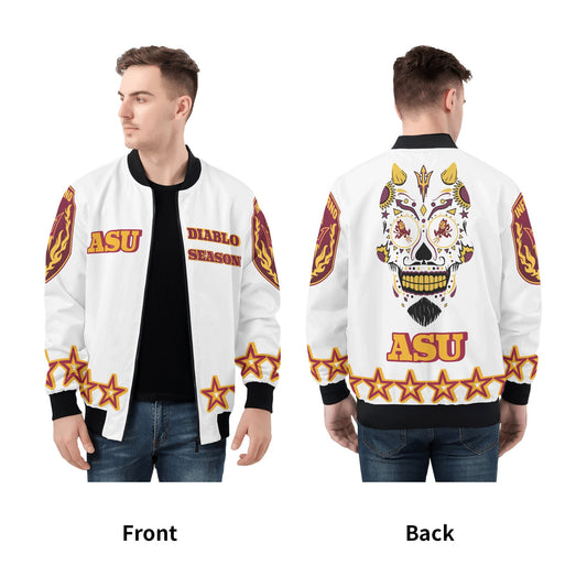 Sun Devil Stars Edition Mens White Zip Up Jacket