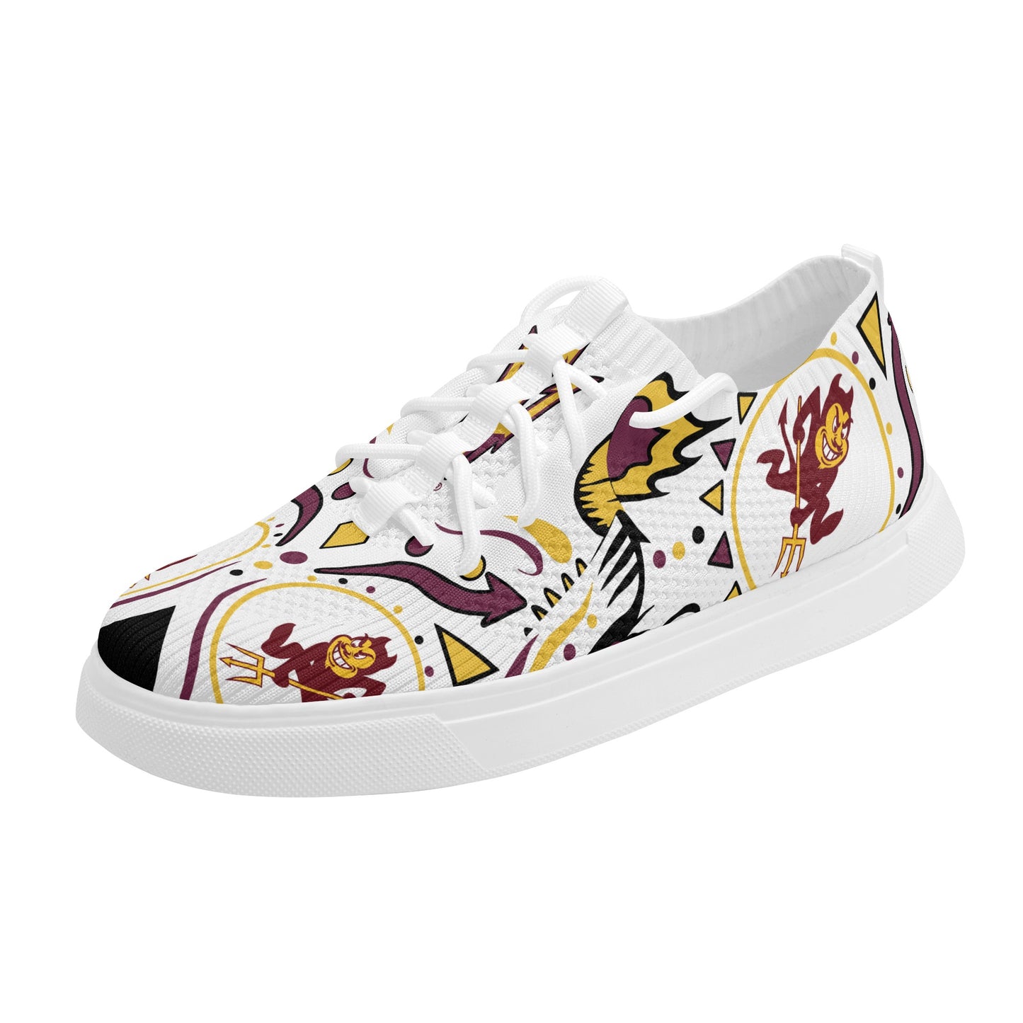 Sun Devil Stars ASU Edition Mens White Sparky Low Tops Star Kicks